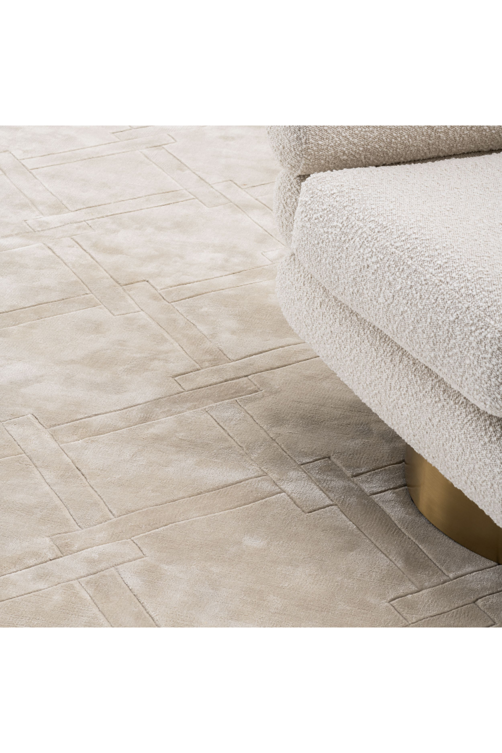 Plush Silver Sand Carpet La Belle | Eichholtz Miami