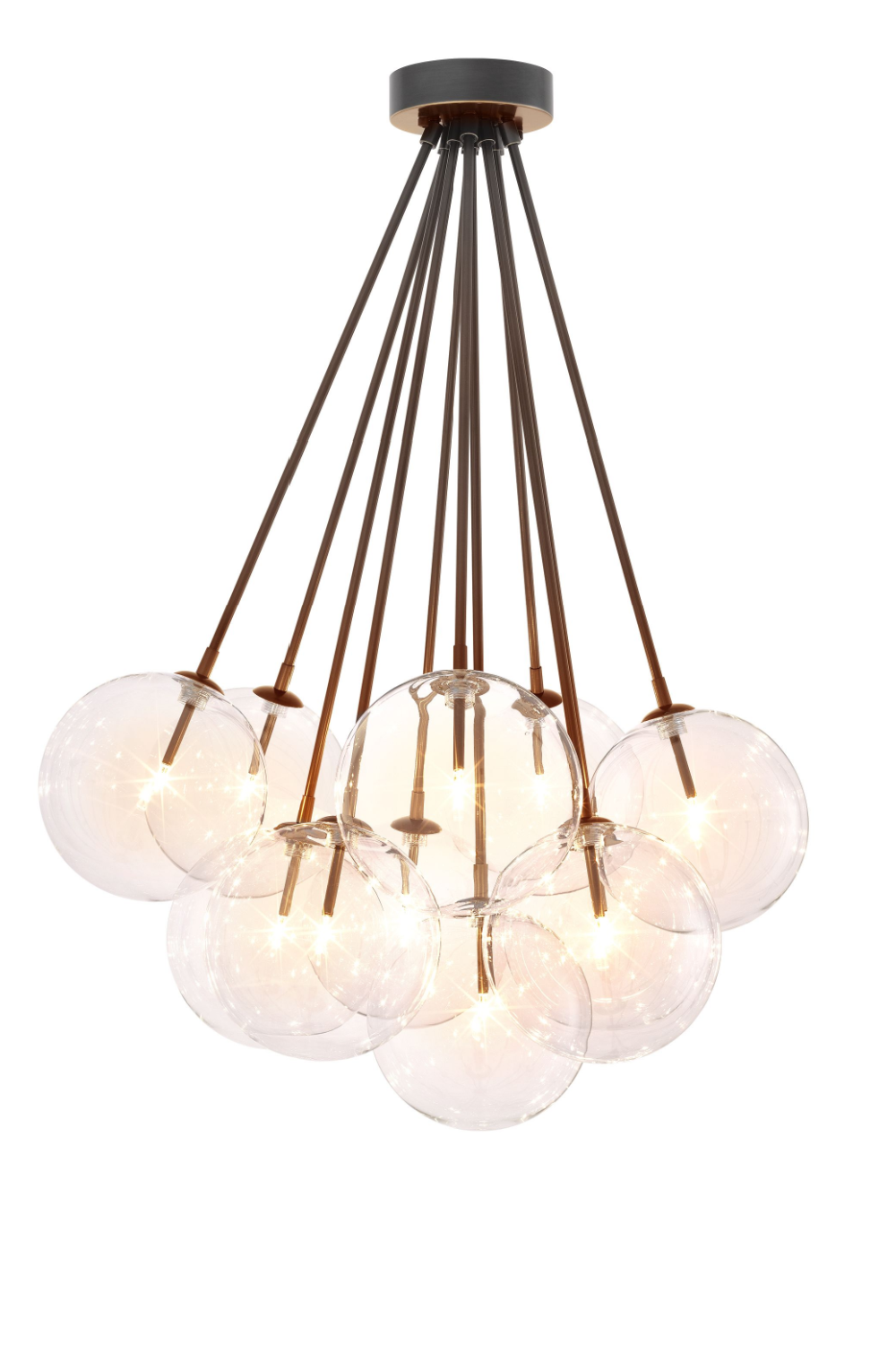 11-Light Globe Ceiling Lamp Molecule | Eichholtz Miami