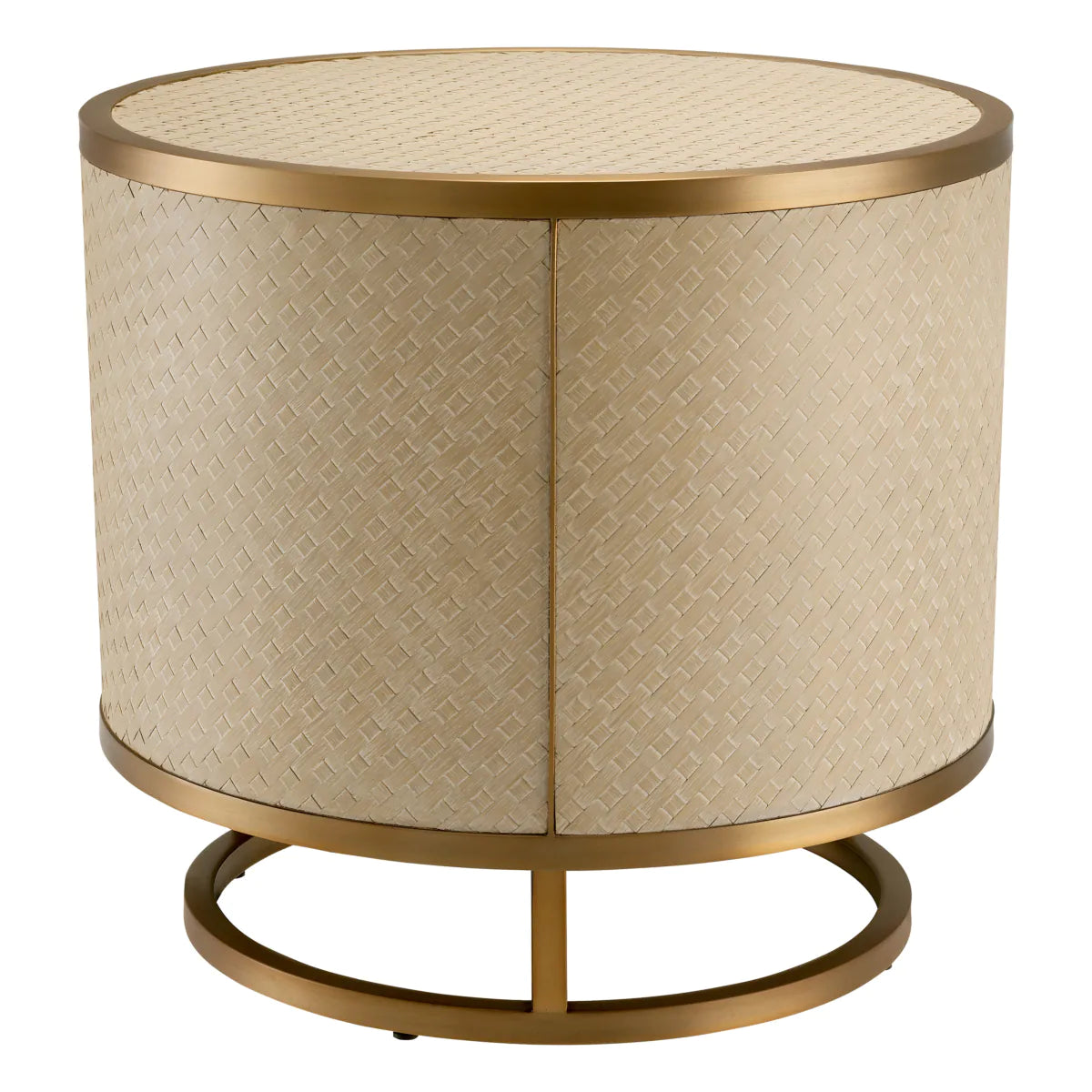 Woven Oak Side Table Napa Valley | Eichholtz Miami