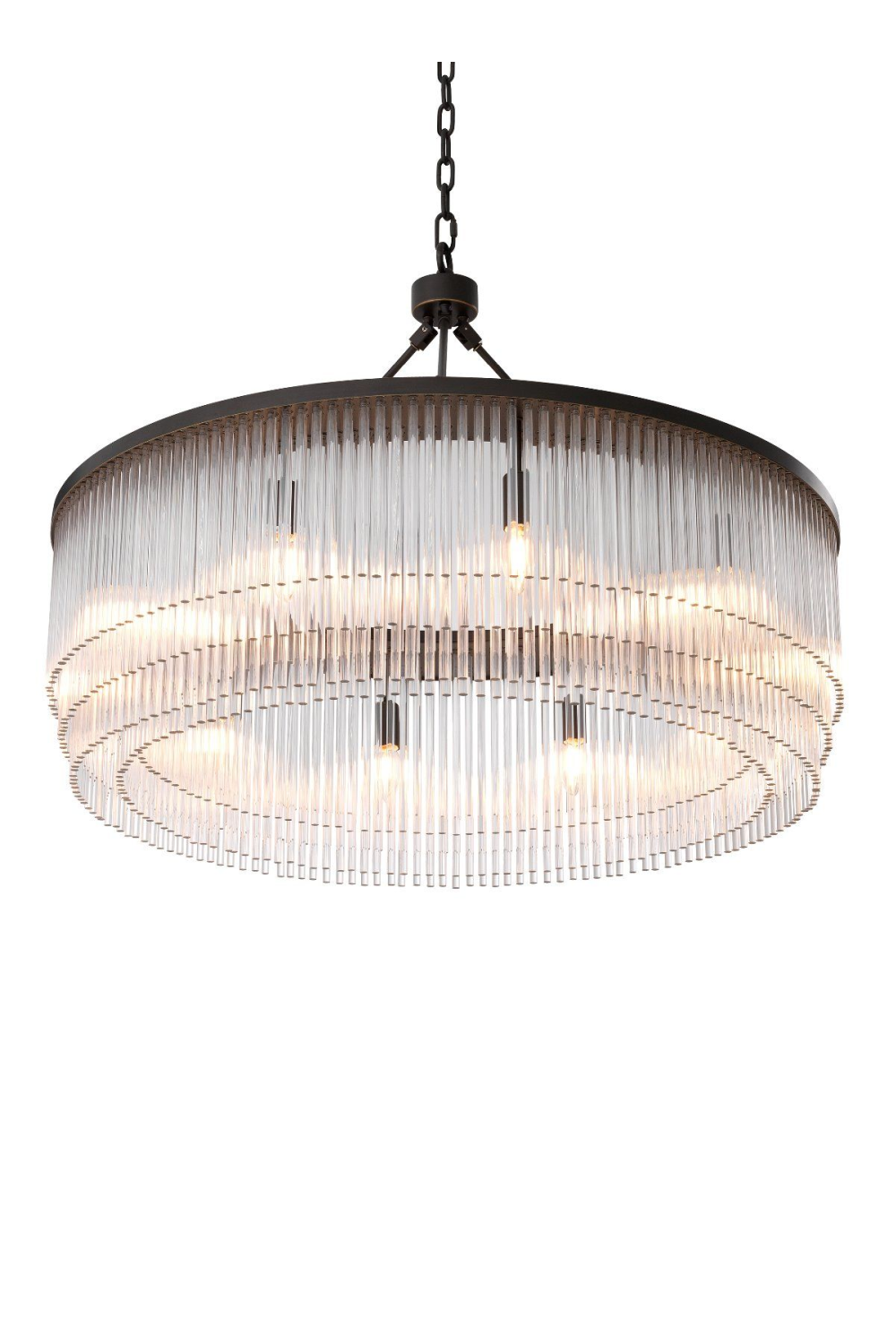 Glass Layered Chandelier L Hector | Eichholtz Miami