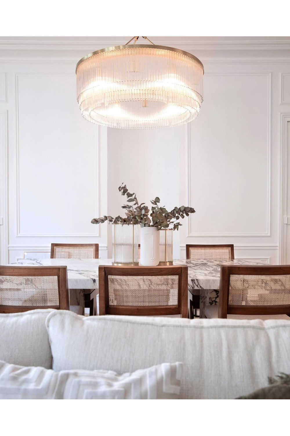 Glass Layered Chandelier L Hector | Eichholtz Miami