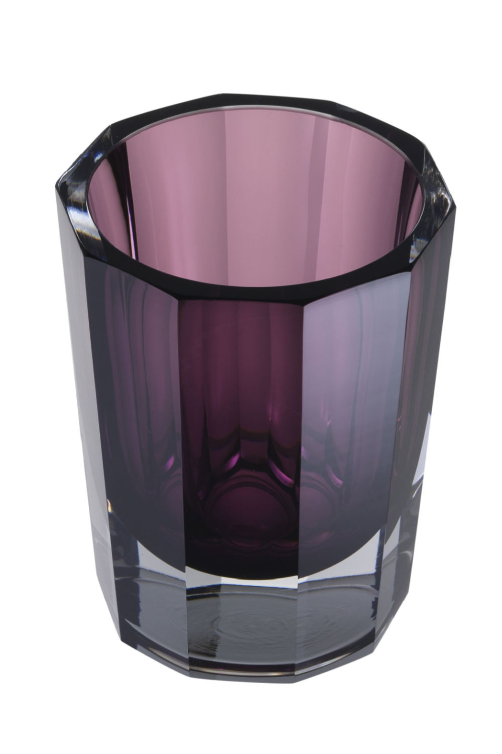 Purple Octagonal Glass Vase Chavez | Eichholtz Miami