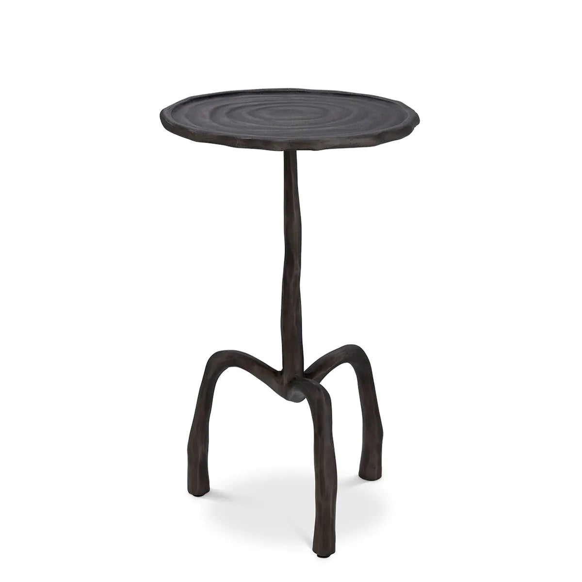 Round Bronze Side Table Kubu | Eichholtz Miami