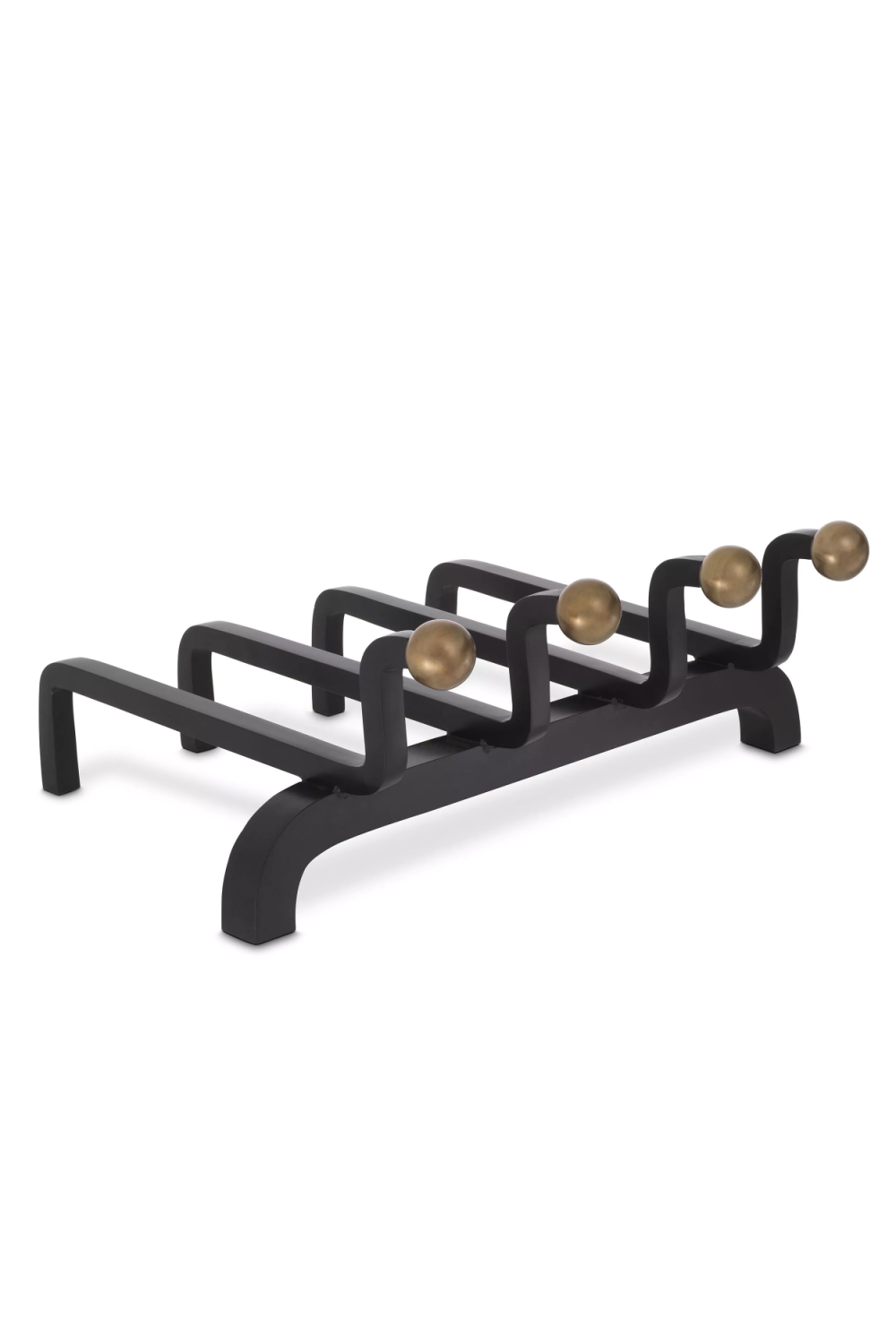 Black Metal Andiron Brinon | Eichholtz Miami