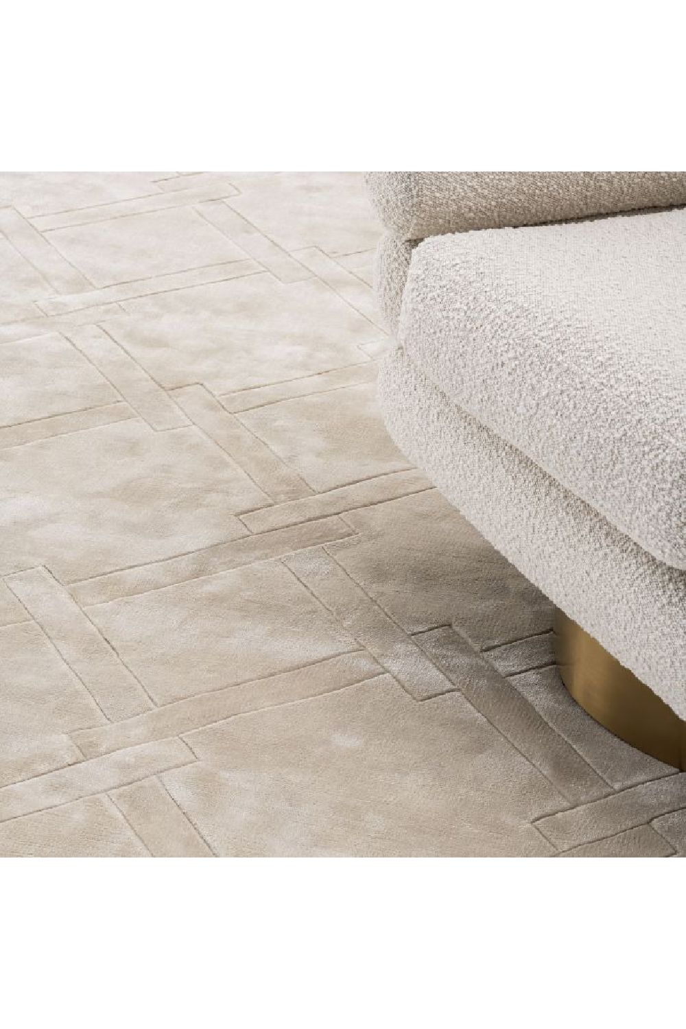 Plush Silver Sand Carpet La Belle | Eichholtz Miami