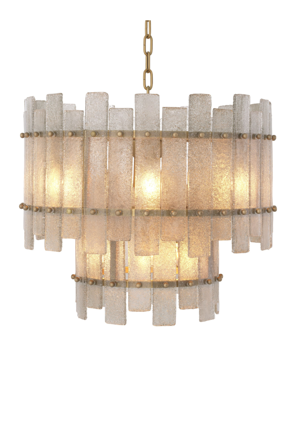 Frosted Hand-Blown Glass Chandelier Caprera | Eichholtz Miami