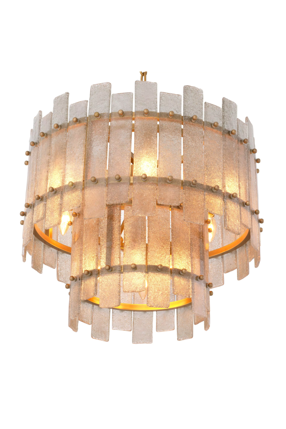 Frosted Hand-Blown Glass Chandelier Caprera | Eichholtz Miami