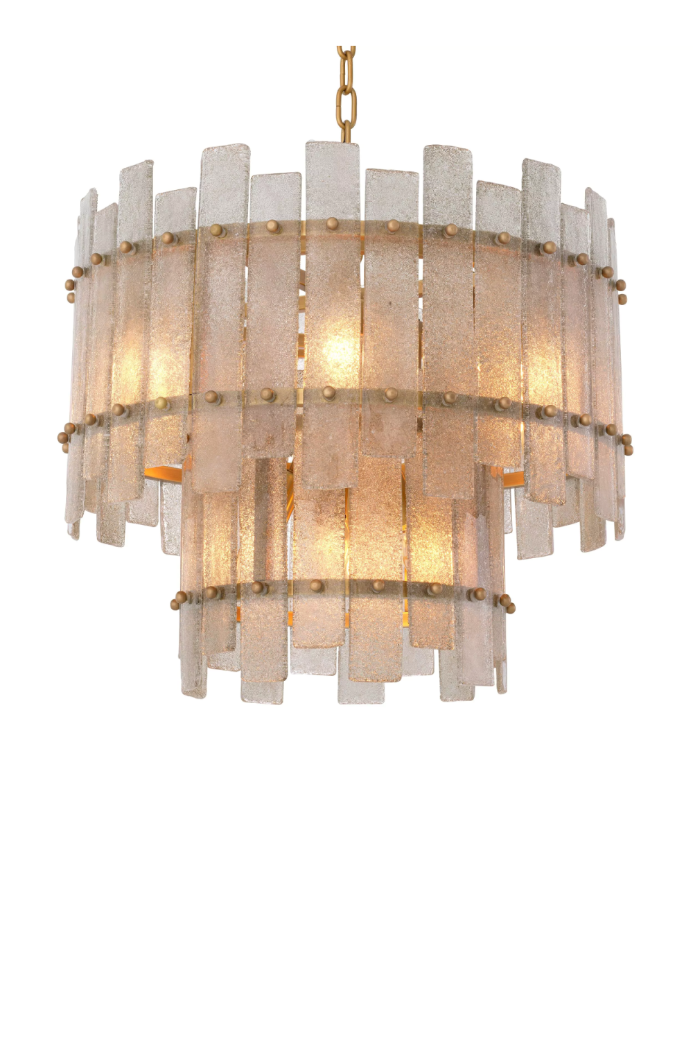 Frosted Hand-Blown Glass Chandelier Caprera | Eichholtz Miami