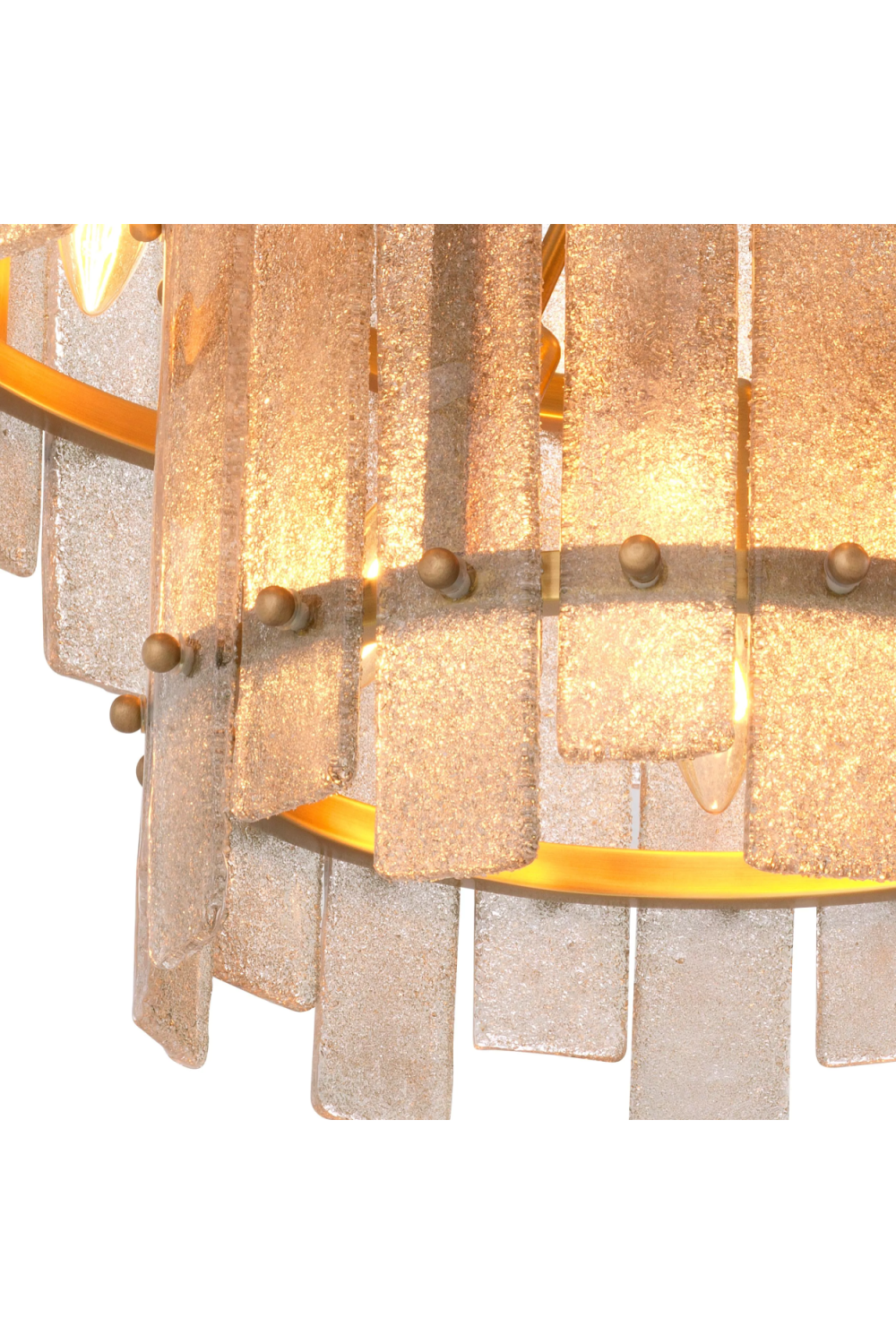 Frosted Hand-Blown Glass Chandelier Caprera | Eichholtz Miami