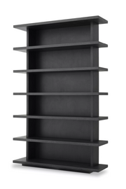 Charcoal Gray Oak Bookcase Malibu | Eichholtz Miami