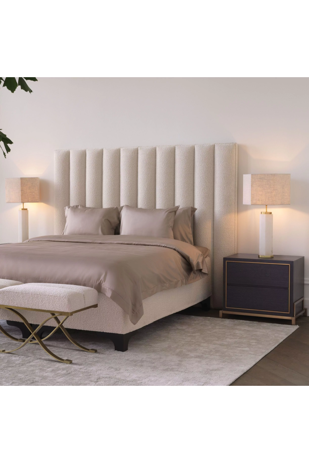 Charcoal Oak Bedside Table Hazel | Eichholtz Miami