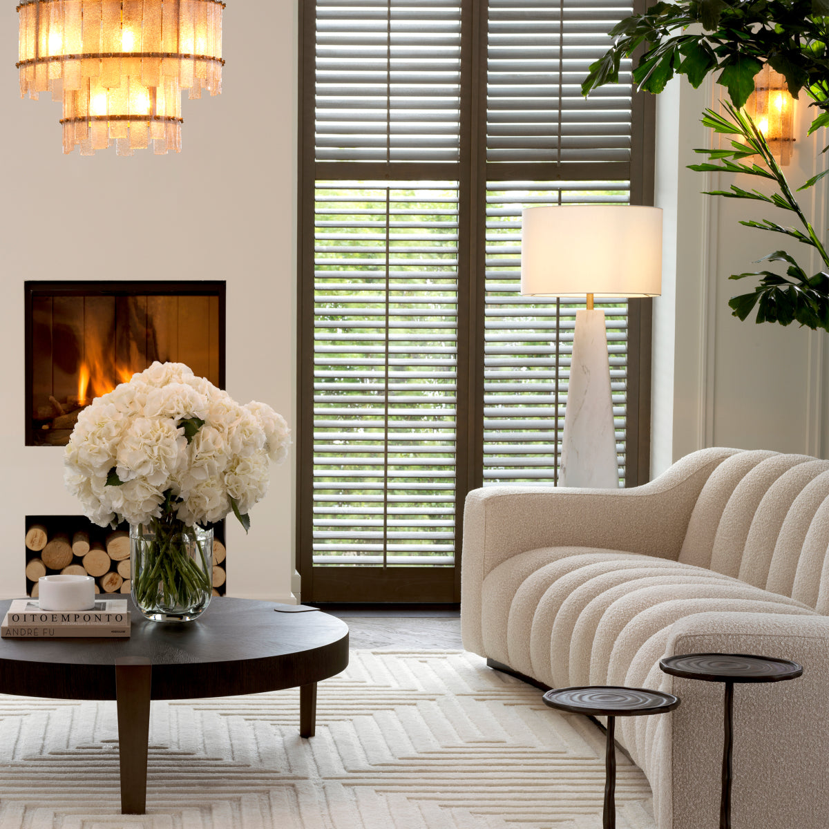 Channeled Boucle Sofa L Kelly | Eichholtz Miami