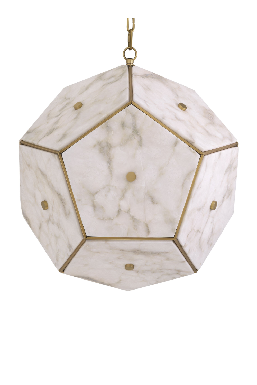 Pentagonal Alabaster Lantern Gallo | Eichholtz Miami