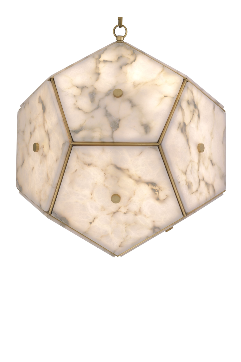 Pentagonal Alabaster Lantern Gallo | Eichholtz Miami