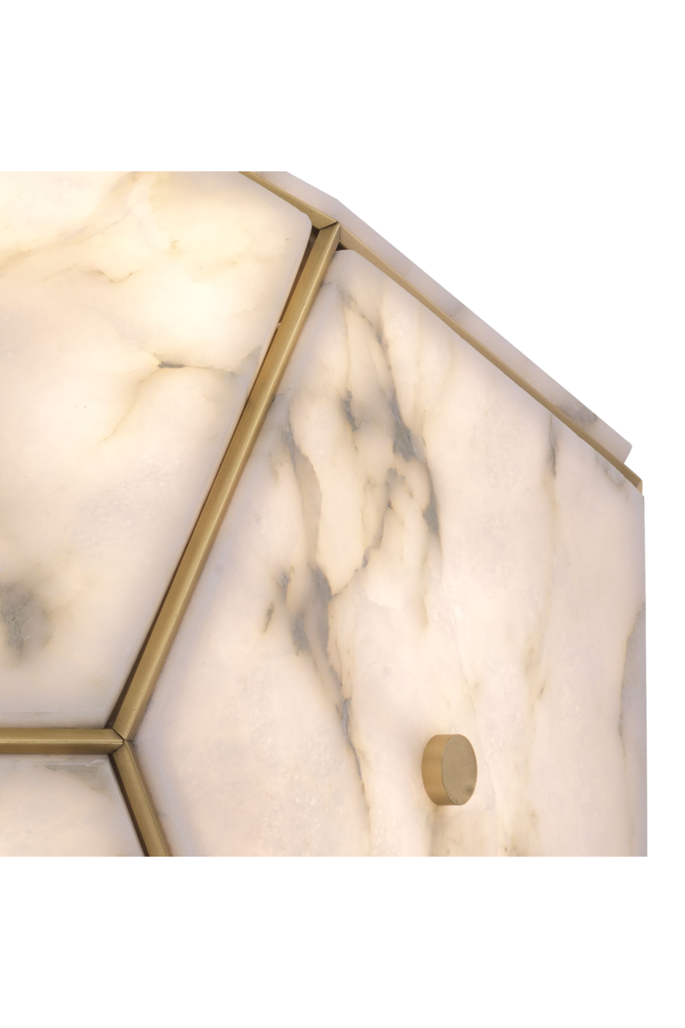 Pentagonal Alabaster Lantern Gallo | Eichholtz Miami