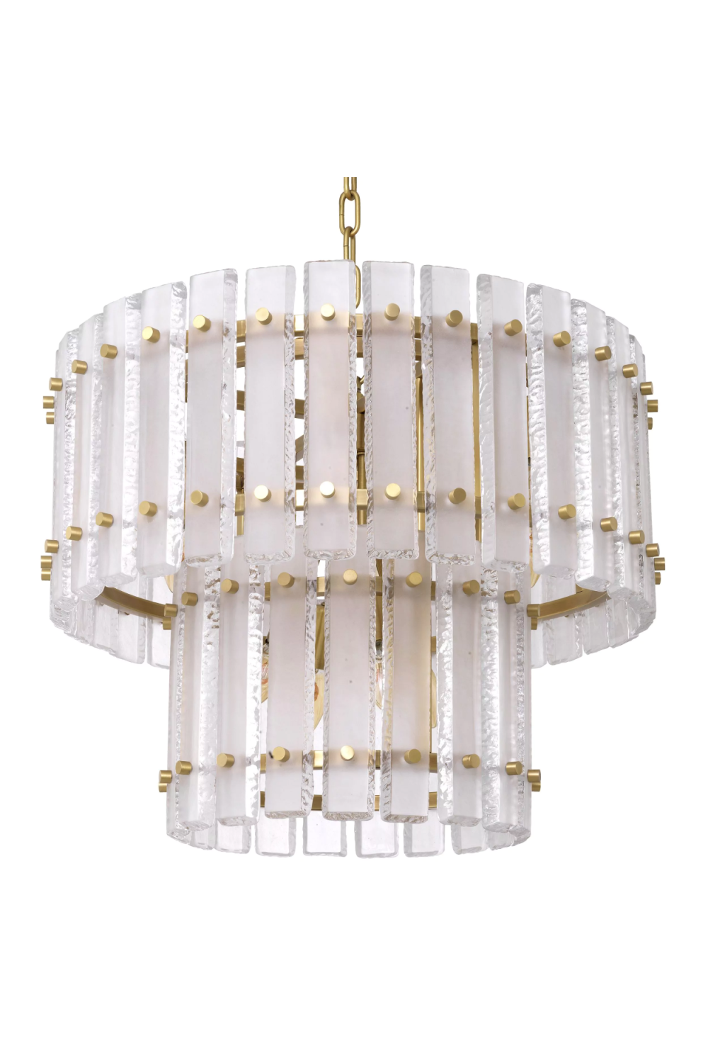 Frosted Glass Plates Chandelier Blason | Eichholtz Miami