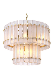 Frosted Glass Plates Chandelier Blason | Eichholtz Miami