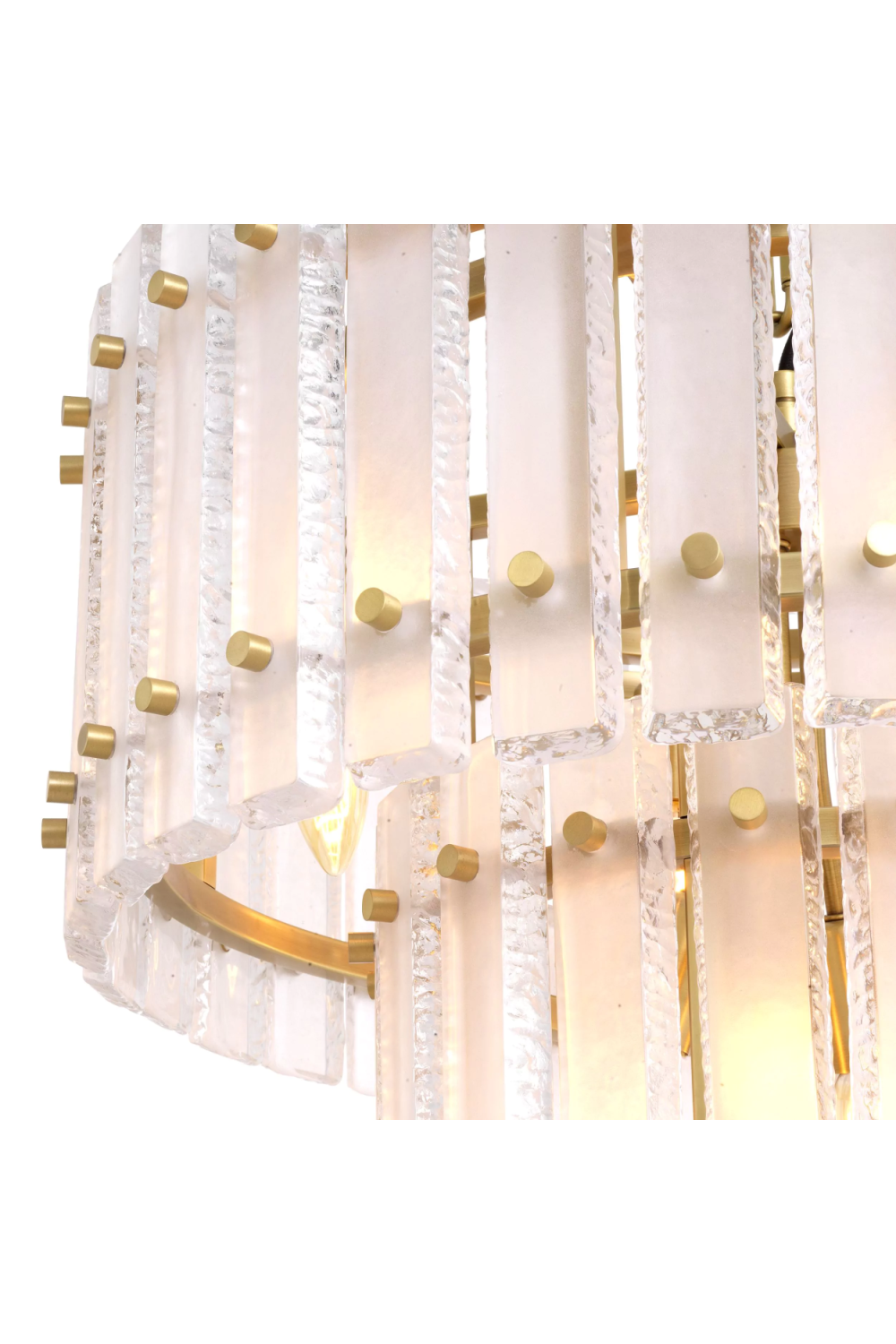 Frosted Glass Plates Chandelier Blason | Eichholtz Miami