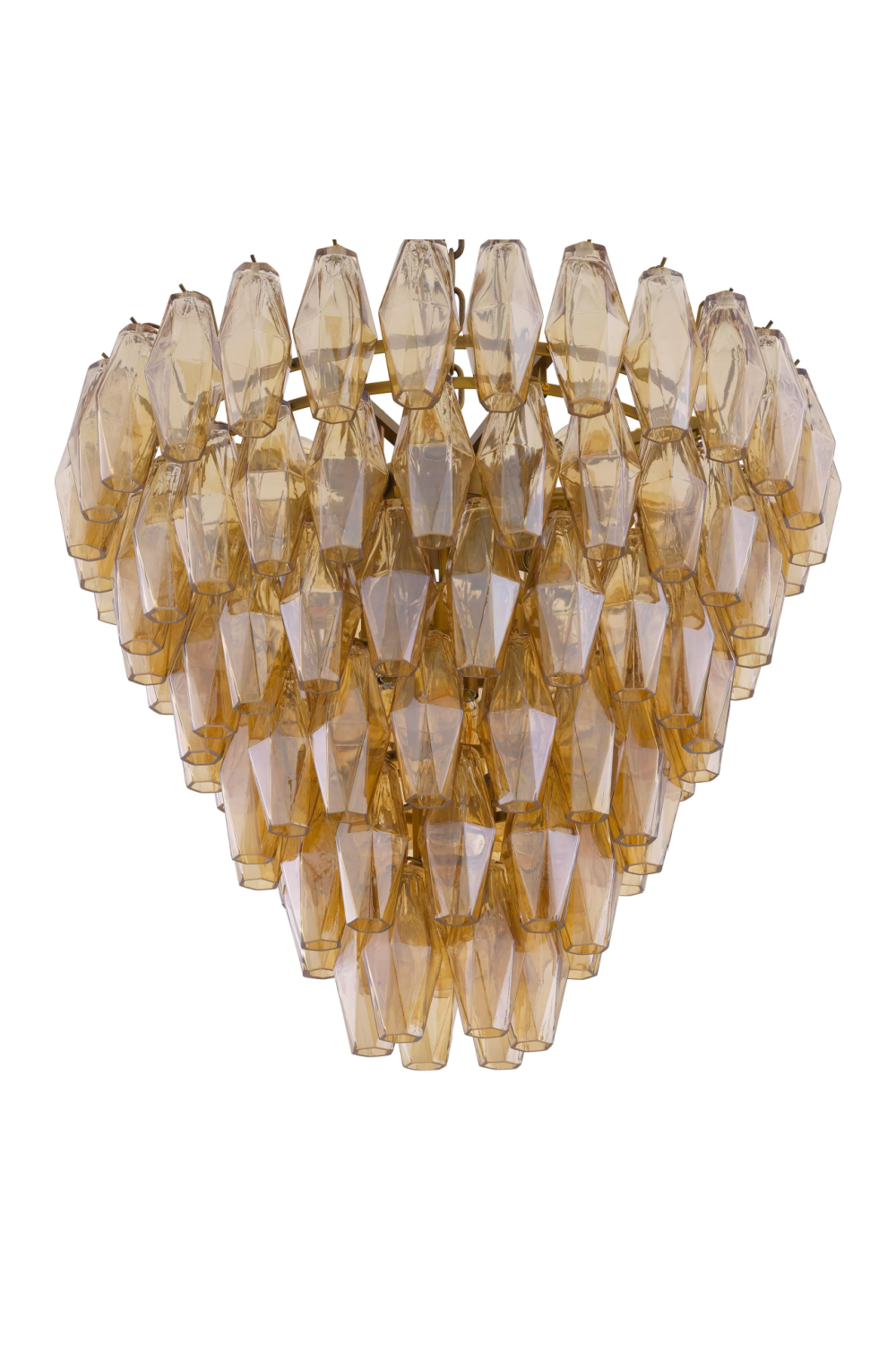 Diamond Amber Glass Chandelier Benini | Eichholtz Miami