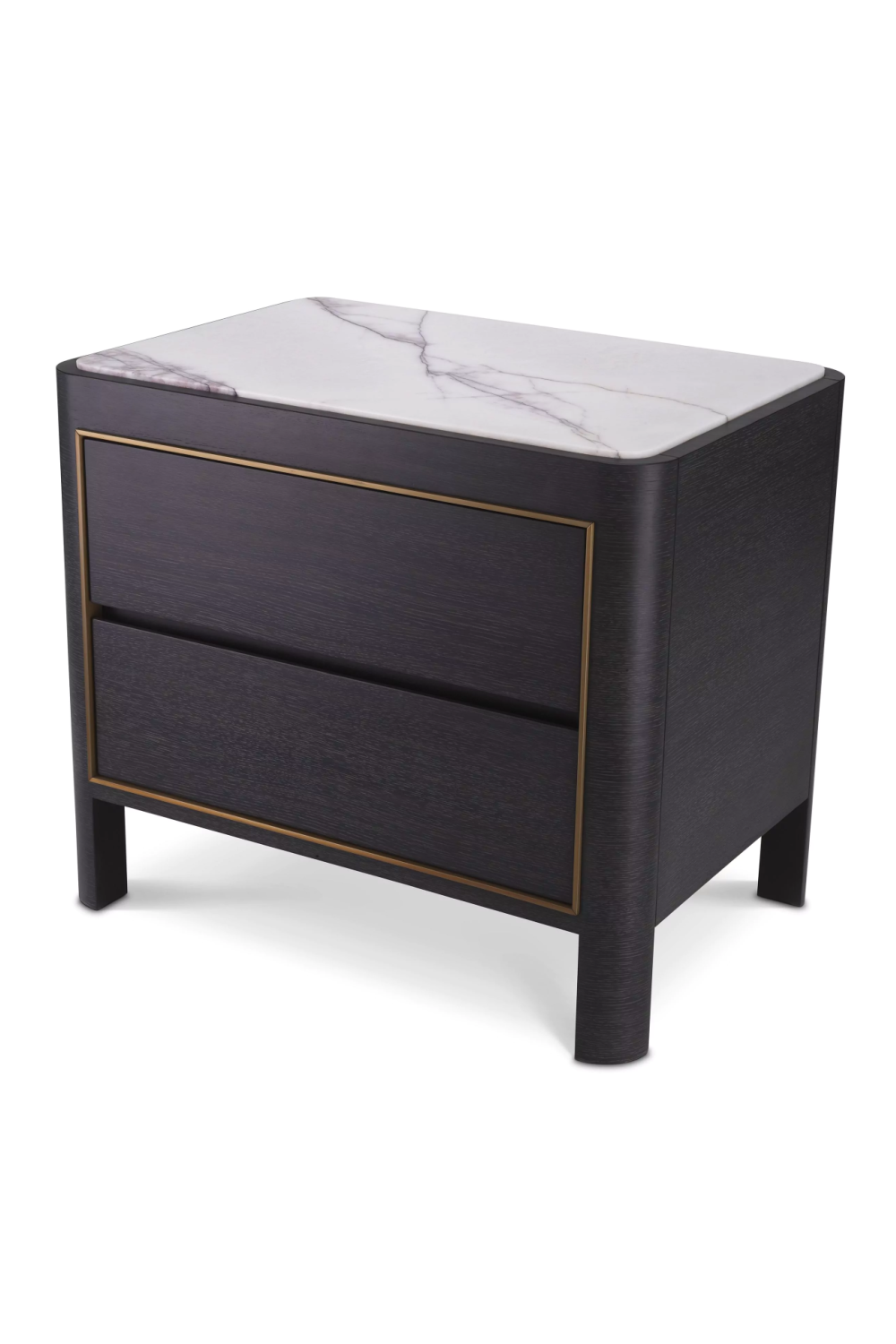 Charcoal Gray Bedside Table Corazon | Eichholtz Miami