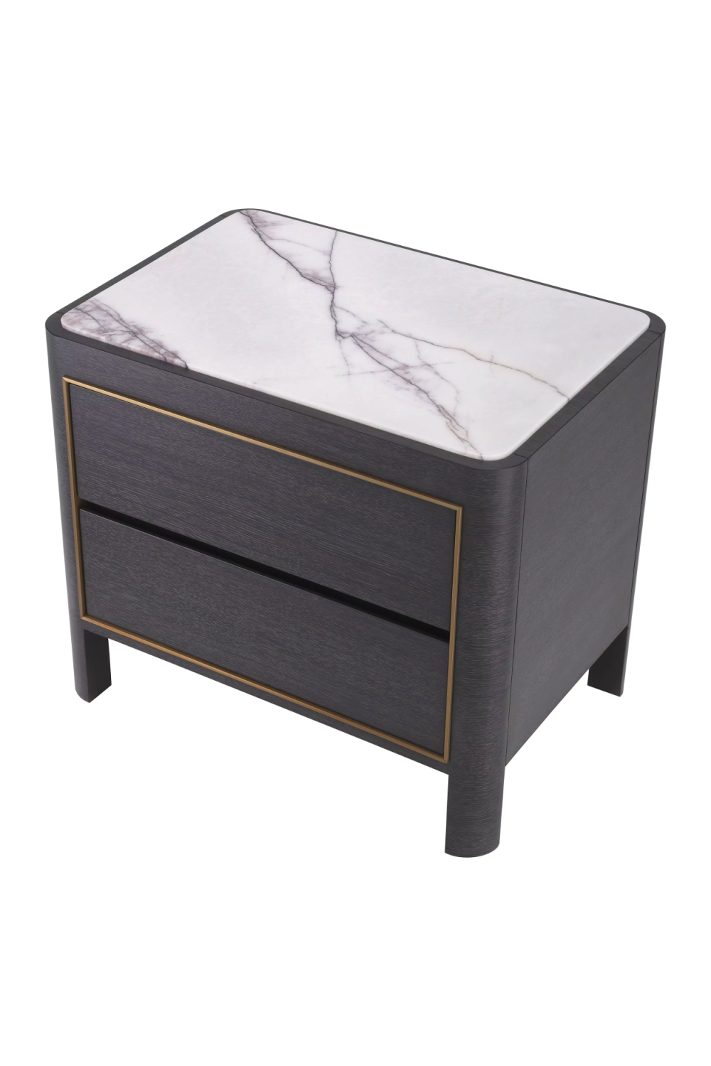 Charcoal Gray Bedside Table Corazon | Eichholtz Miami