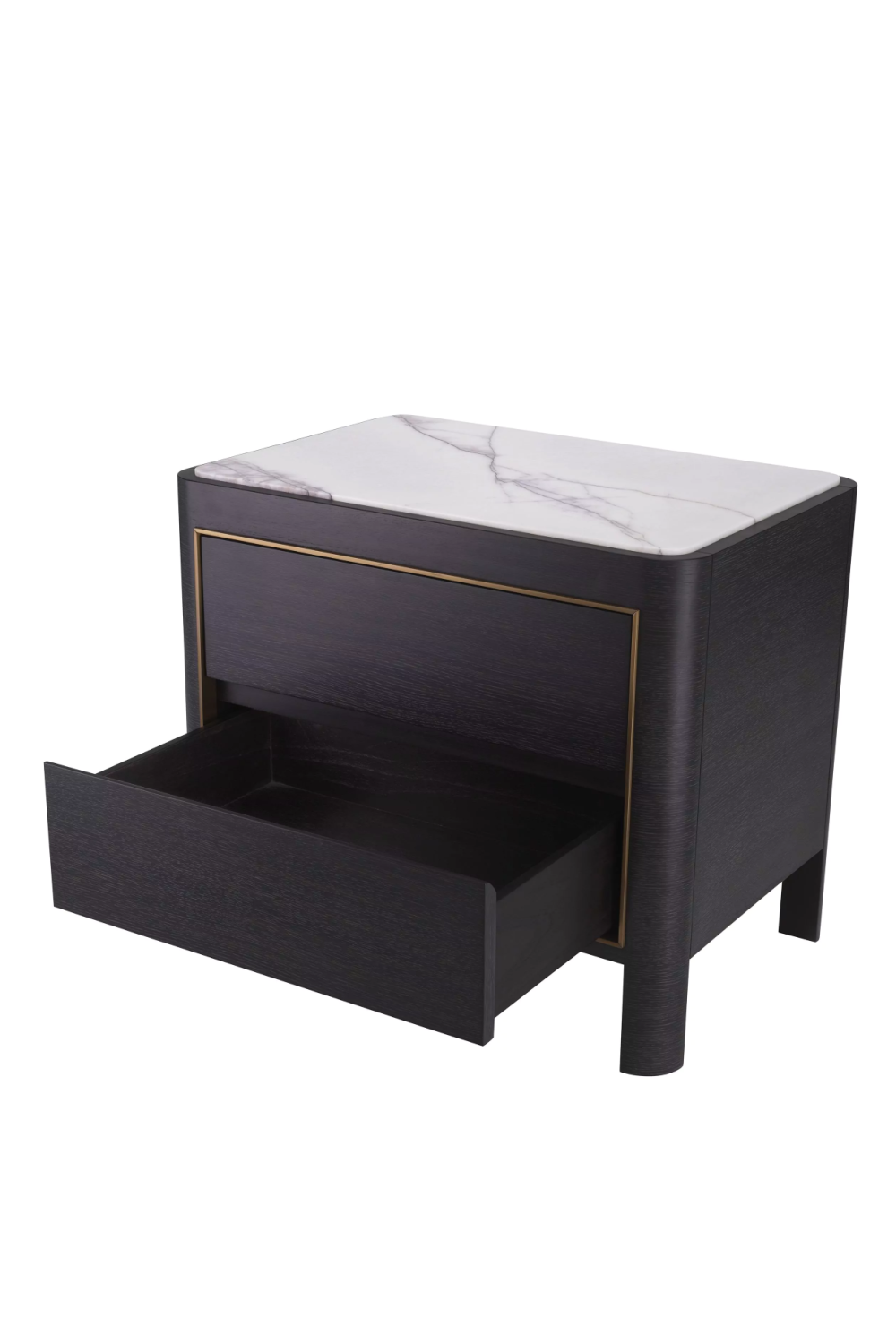 Charcoal Gray Bedside Table Corazon | Eichholtz Miami