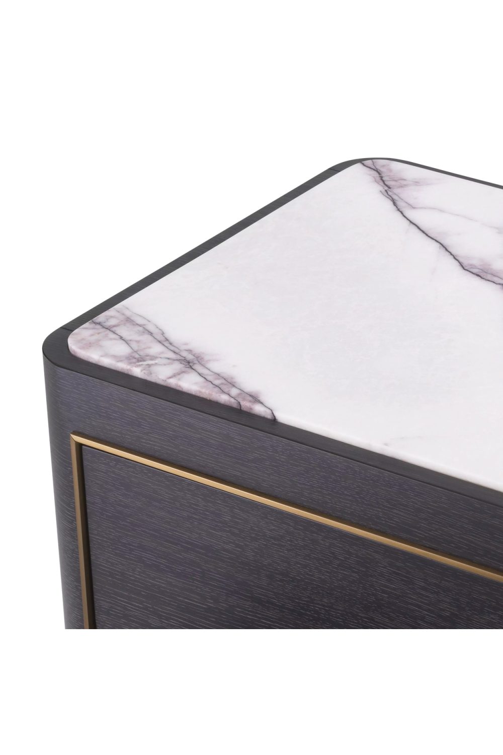 Charcoal Gray Bedside Table Corazon | Eichholtz Miami