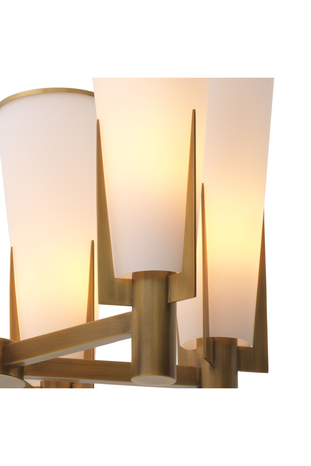 Cone Shade Brass Chandelier Dino | Eichholtz Miami