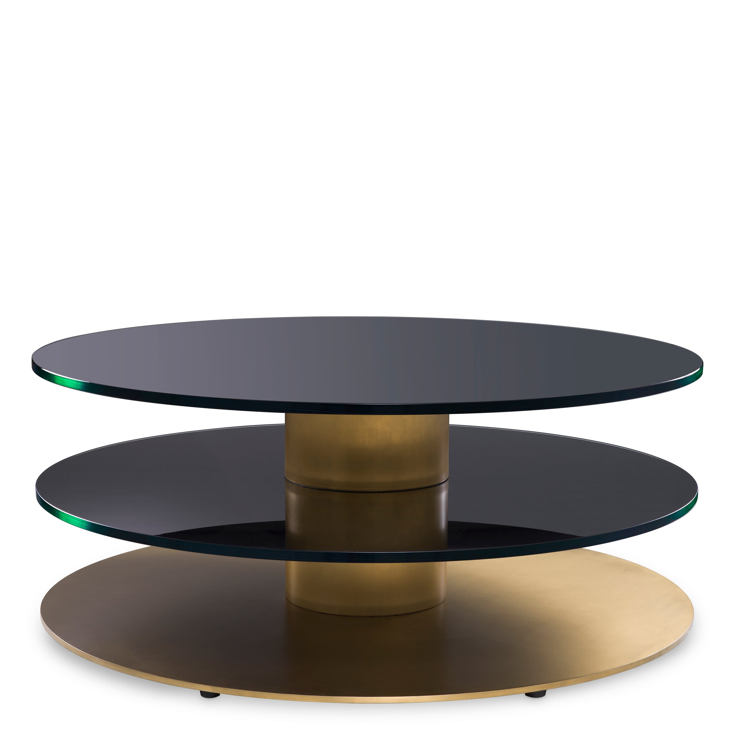 Black Glass Coffee Table Dorado