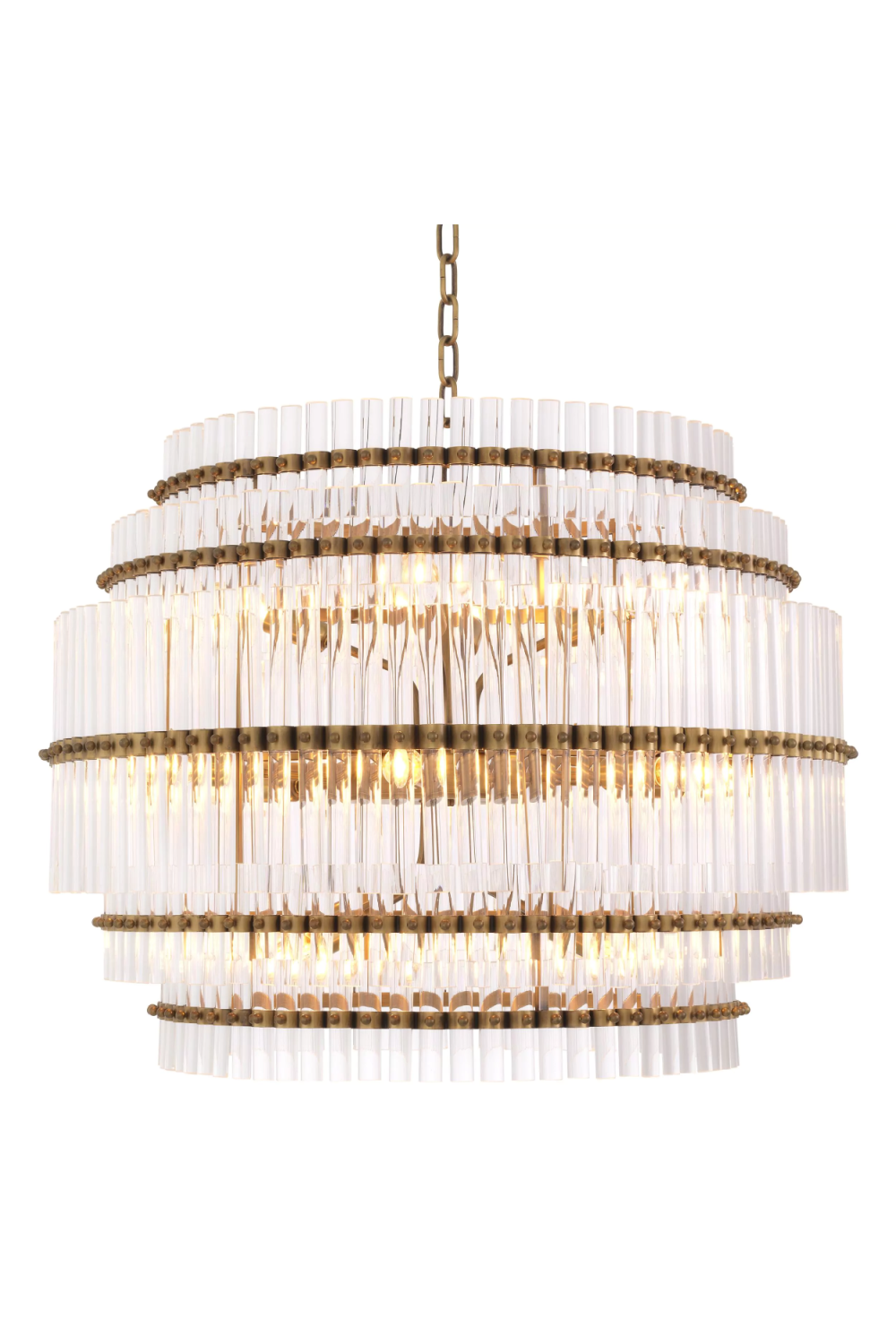 Tiered Glass Tubes Chandelier Scottsdale | Eichholtz Miami