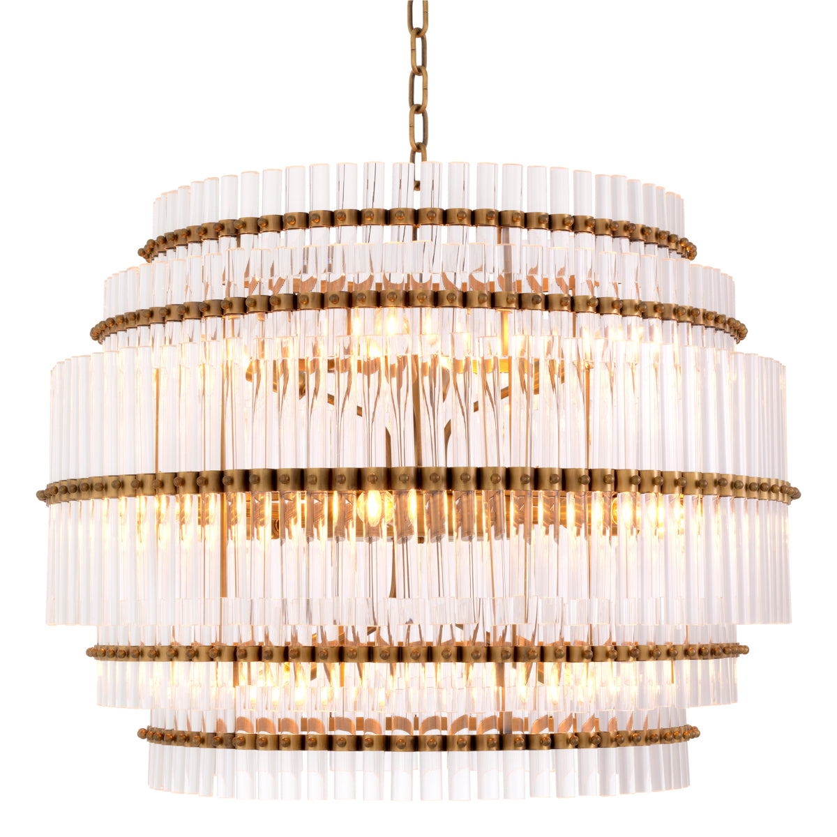 Tiered Glass Tubes Chandelier Scottsdale | Eichholtz Miami