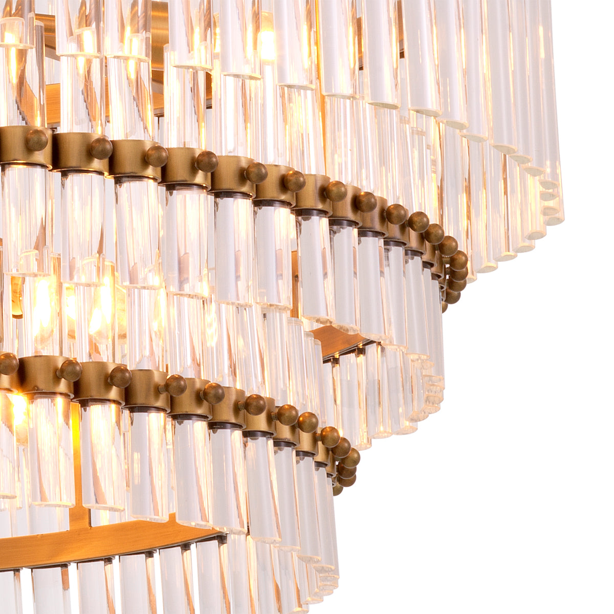 Tiered Glass Tubes Chandelier Scottsdale | Eichholtz Miami
