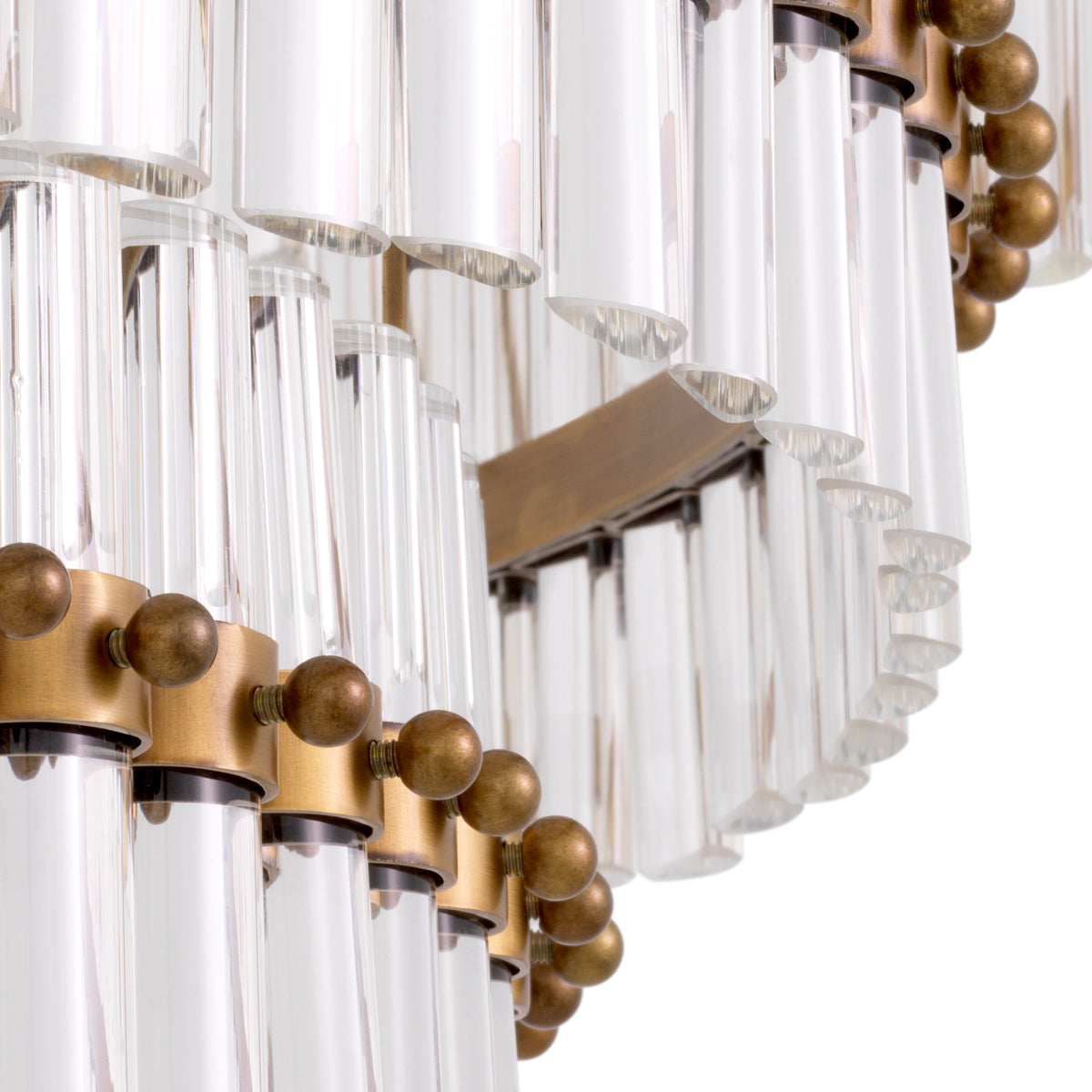 Tiered Glass Tubes Chandelier Scottsdale | Eichholtz Miami