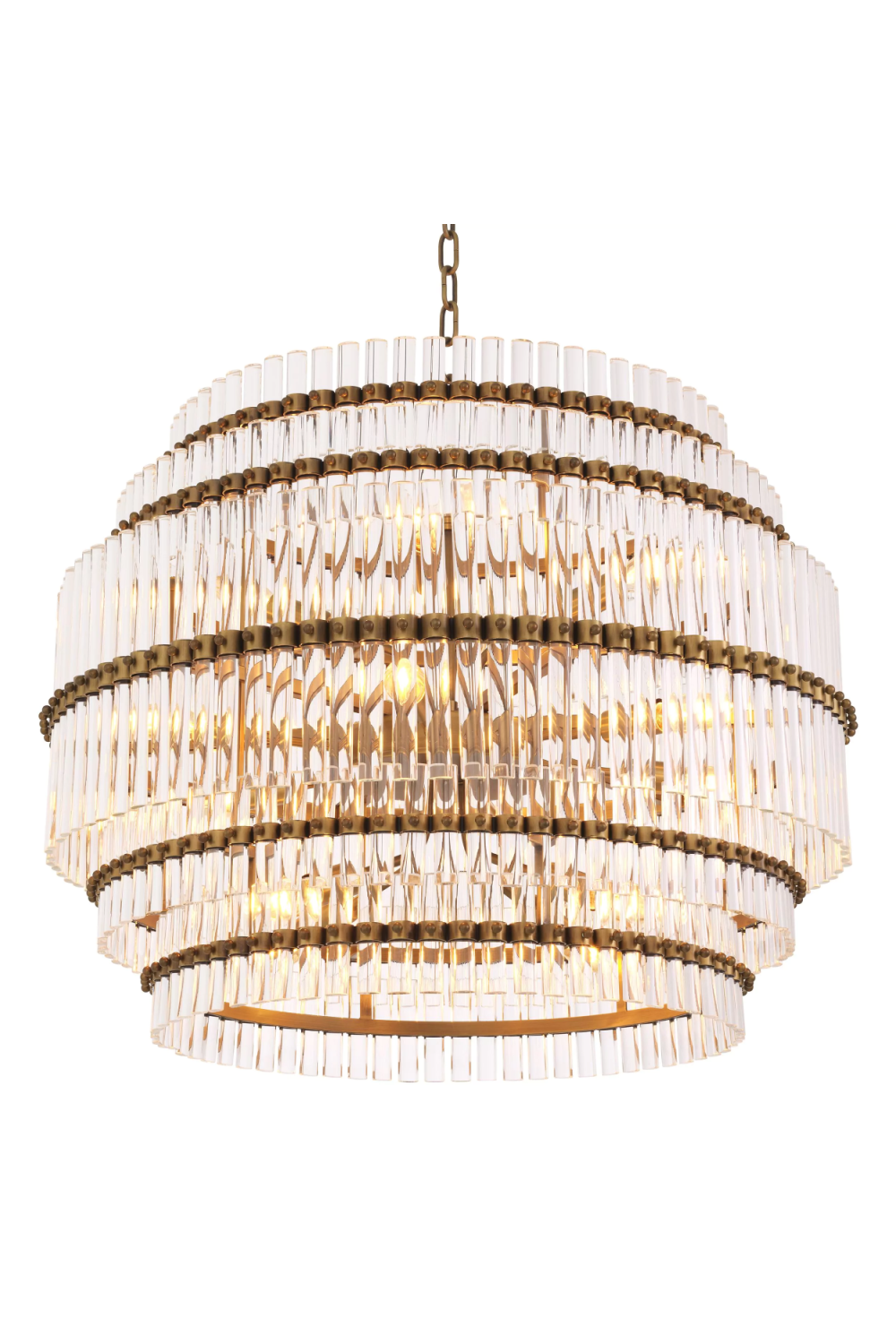Tiered Glass Tubes Chandelier Scottsdale | Eichholtz Miami