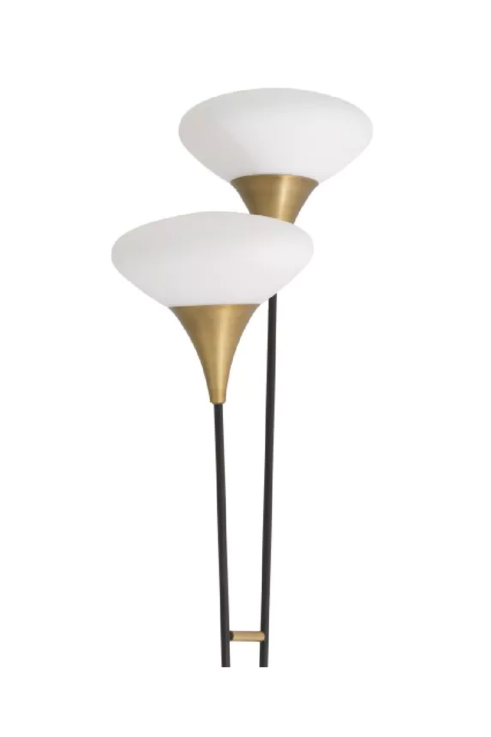 White Glass Shade Floor Lamp Duco | Eichholtz Miami