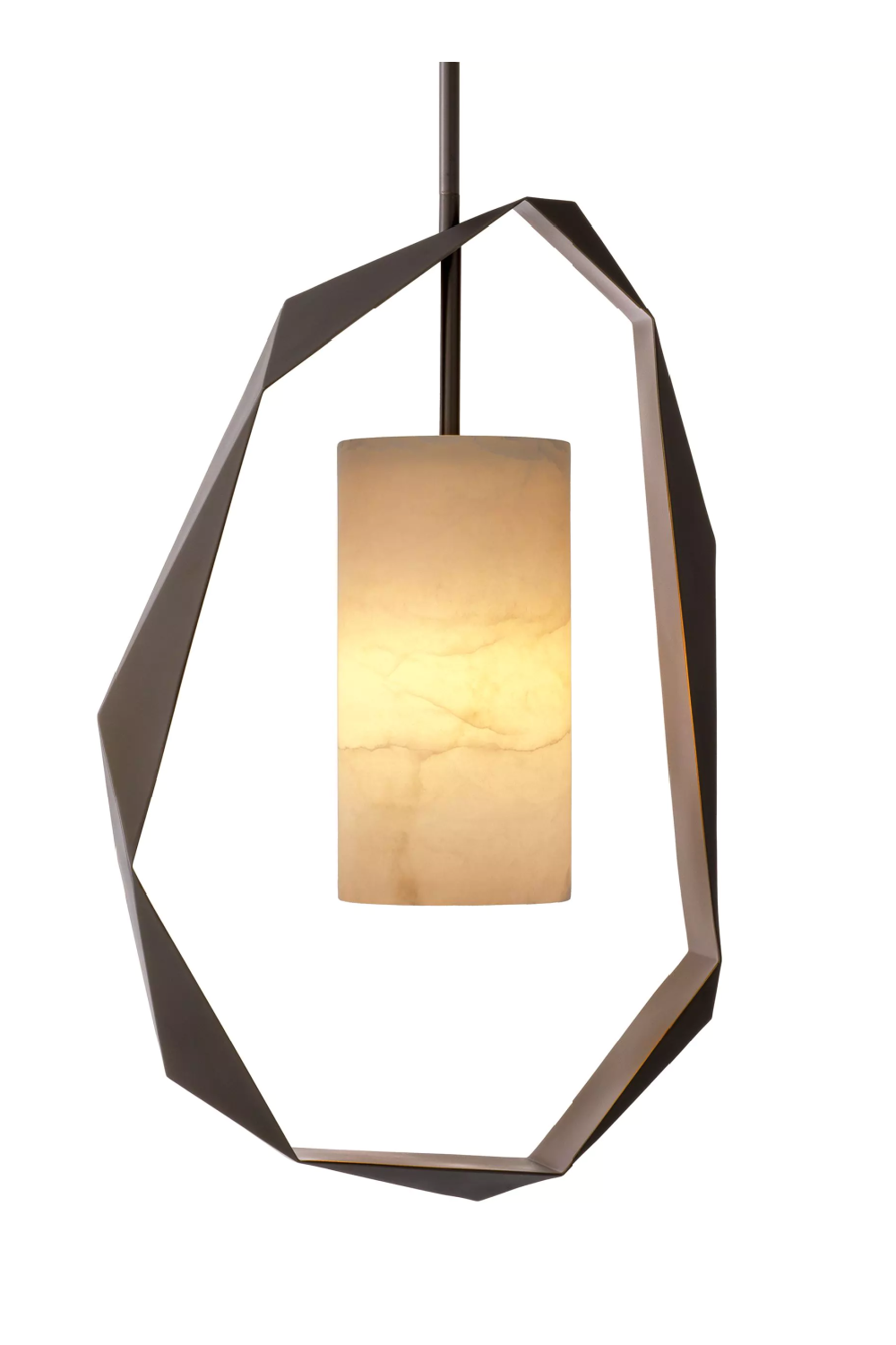 Metal Framed Alabaster Chandelier Santos | Eichholtz Miami