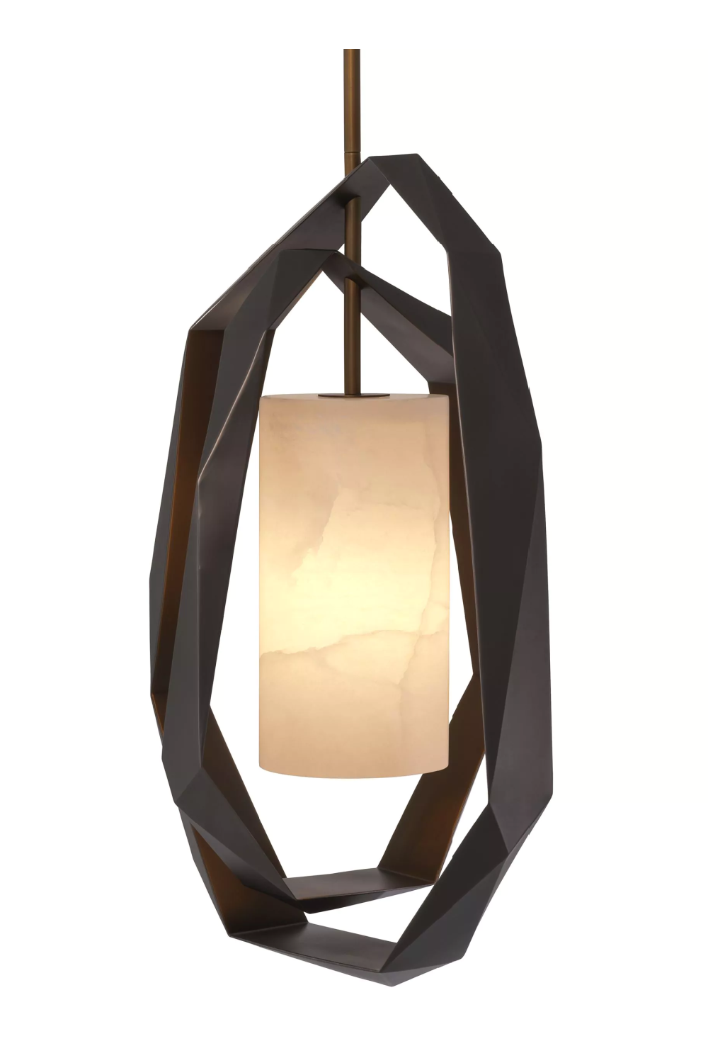 Metal Framed Alabaster Chandelier Santos | Eichholtz Miami