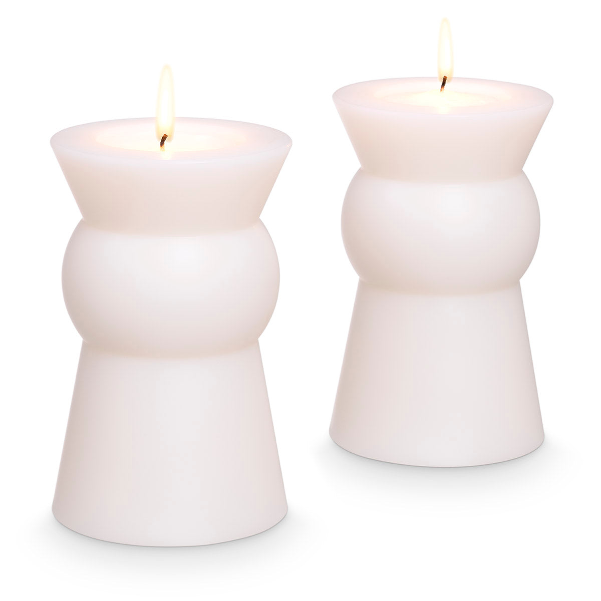 White Artificial Candle Set (2) S Arto | Eichholtz Miami