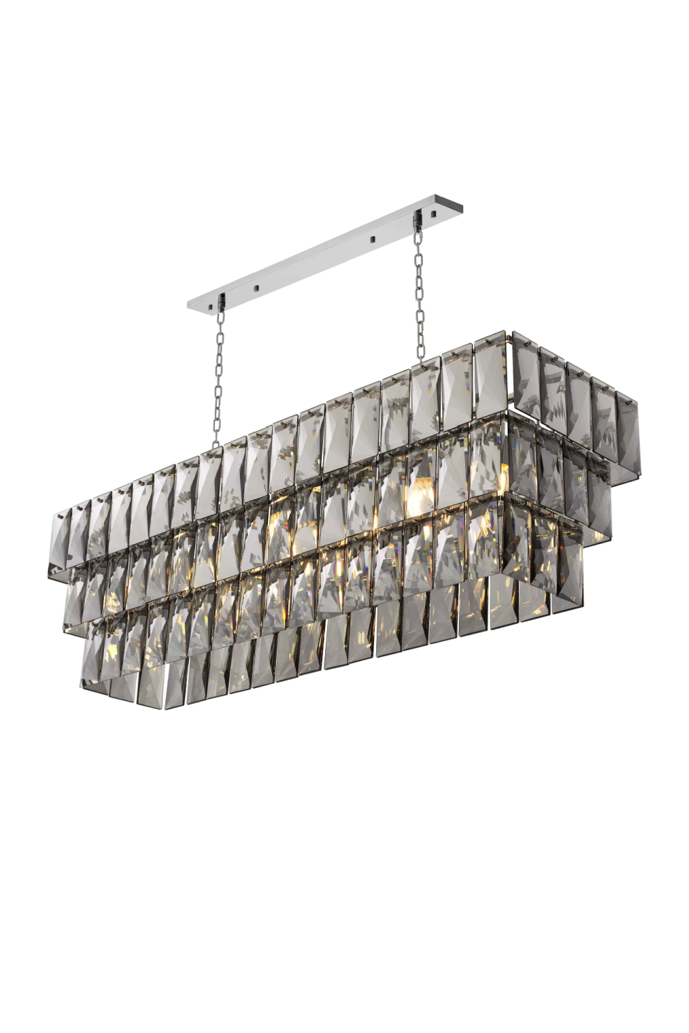 Crystal Rectangular Chandelier Amazone | Eichholtz Miami