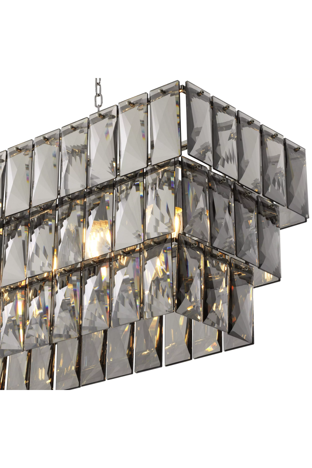 Crystal Rectangular Chandelier Amazone | Eichholtz Miami