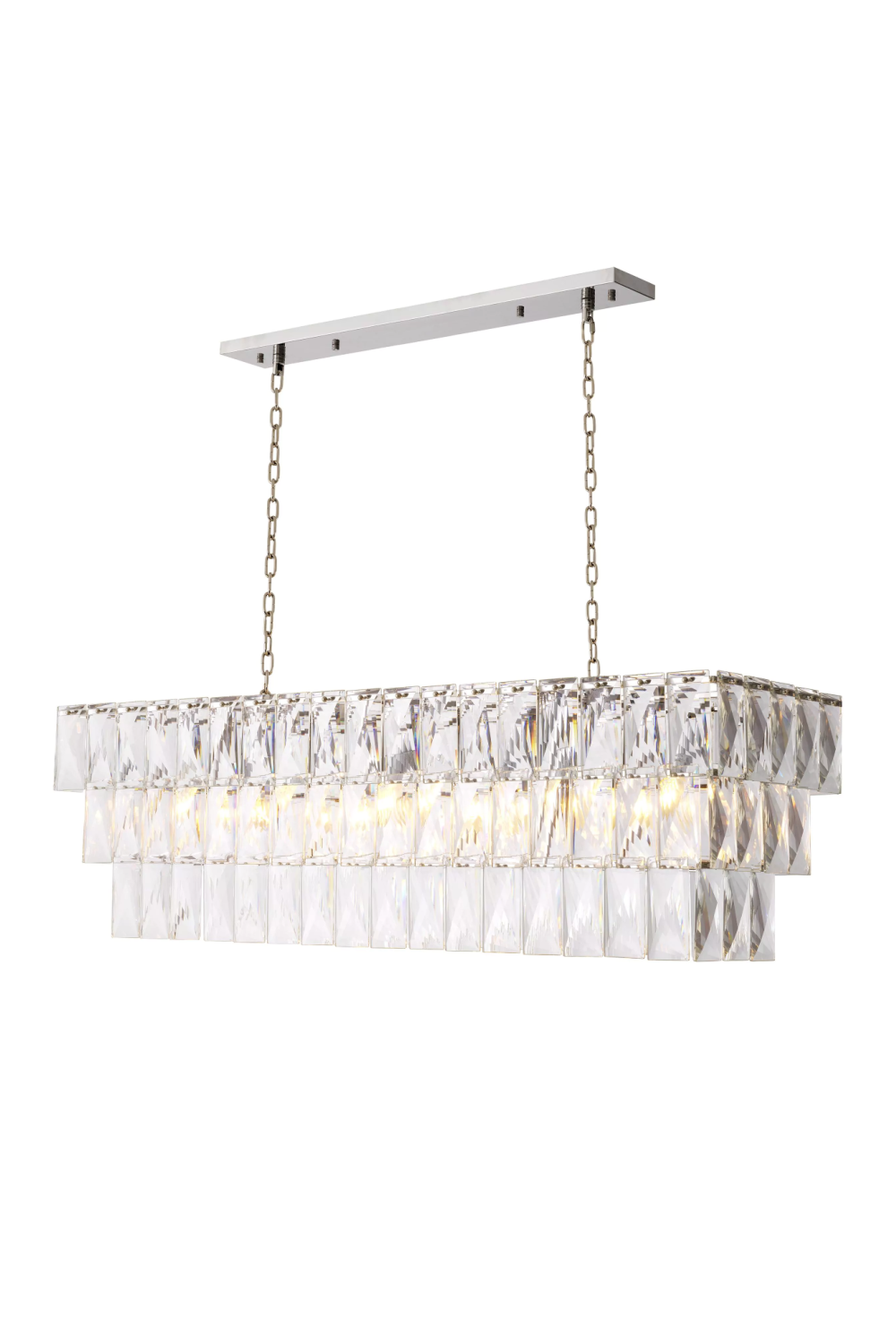 Crystal Rectangular Chandelier Amazone | Eichholtz Miami