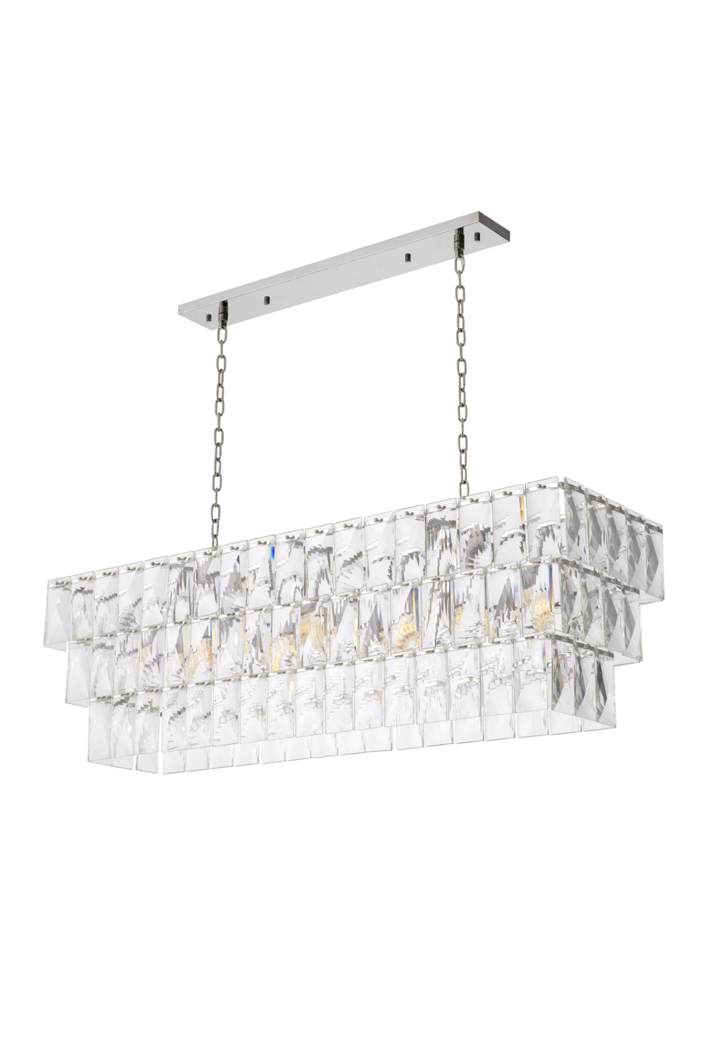Crystal Rectangular Chandelier Amazone | Eichholtz Miami