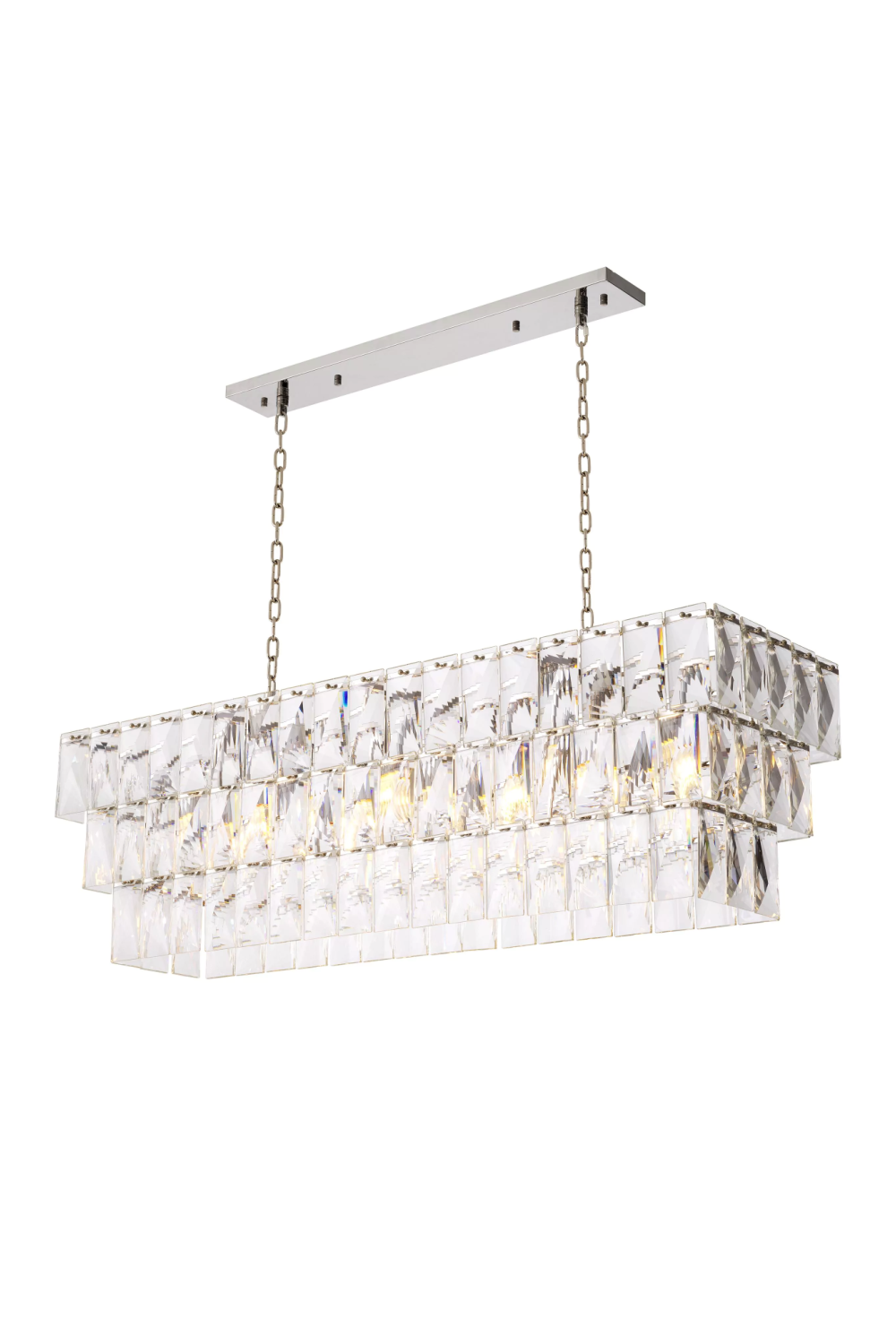Crystal Rectangular Chandelier Amazone | Eichholtz Miami