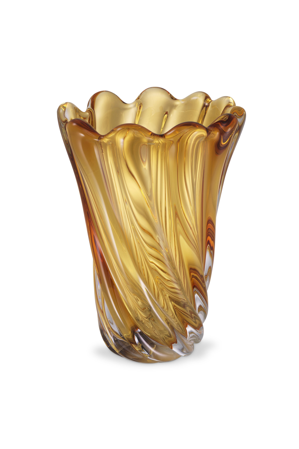 Swirling Glass Vase L Contessa | Eichholtz Miami