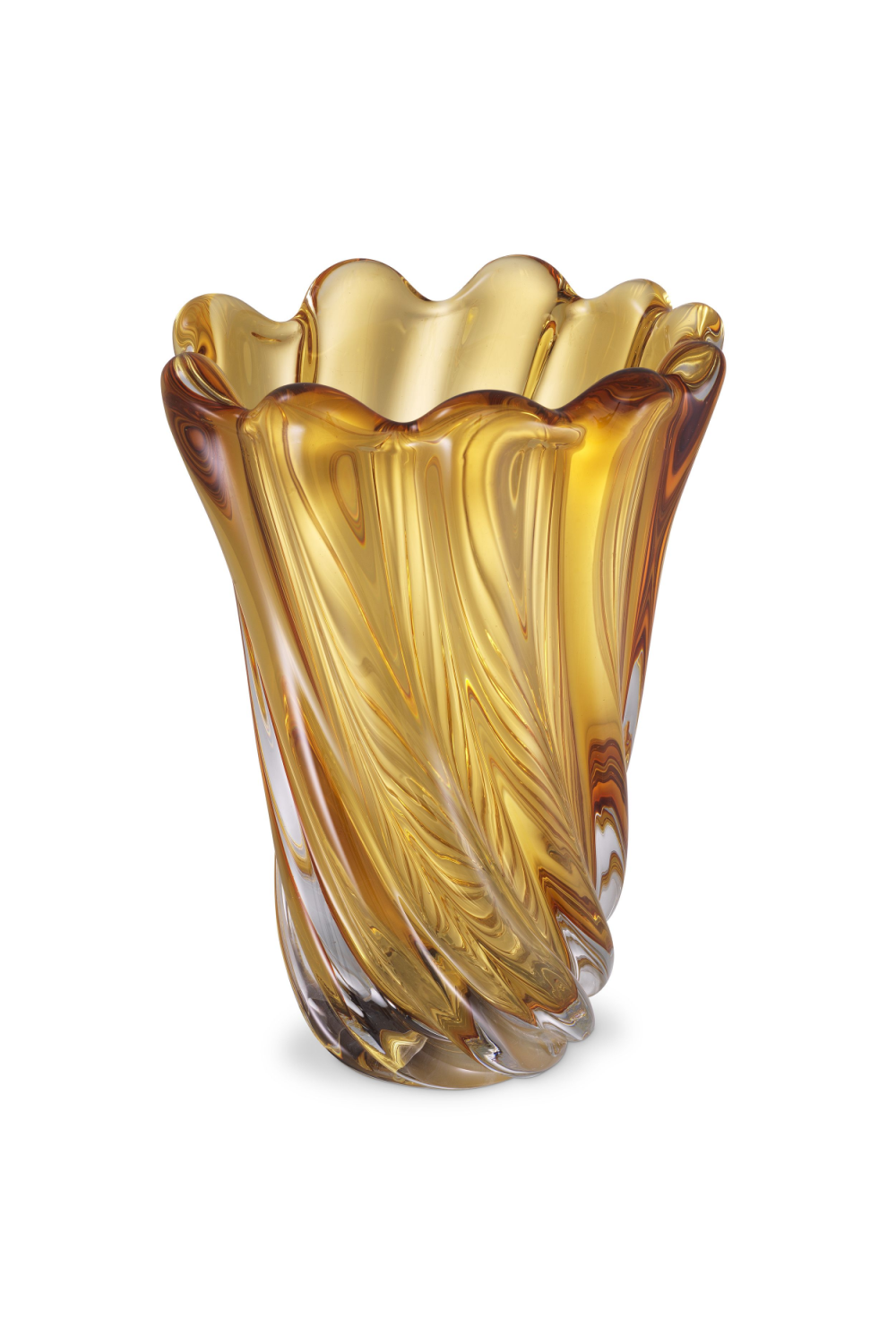 Swirling Glass Vase L Contessa | Eichholtz Miami