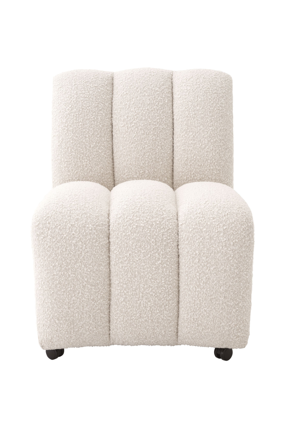 Bouclé Channeled Dining Chair Kelly | Eichholtz Miami