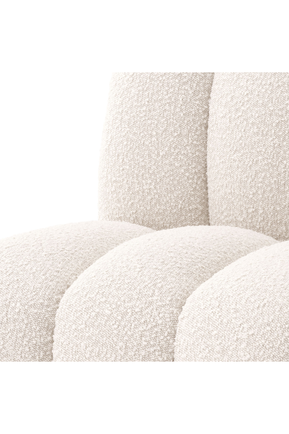 Bouclé Channeled Dining Chair Kelly | Eichholtz Miami