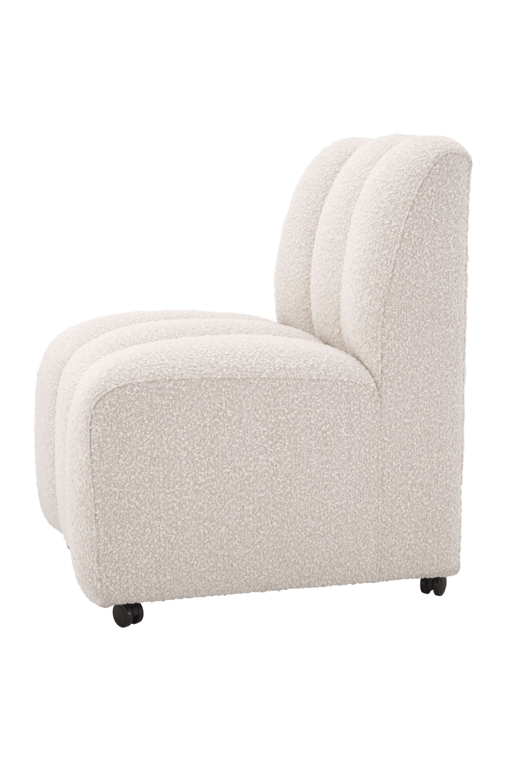 Bouclé Channeled Dining Chair Kelly | Eichholtz Miami