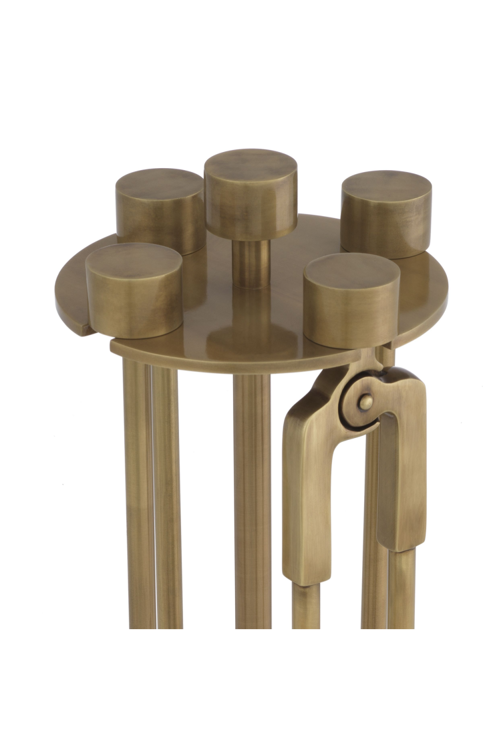 Brass Fire Tools Set Lara | Eichholtz Miami