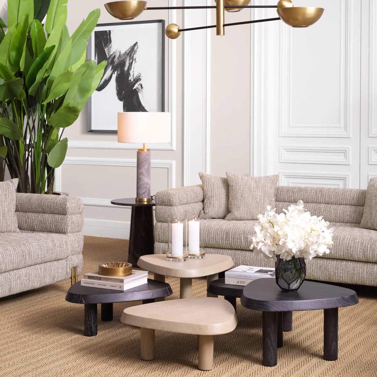 Pebble-Shaped Coffee Table L Briel | Eichholtz Miami